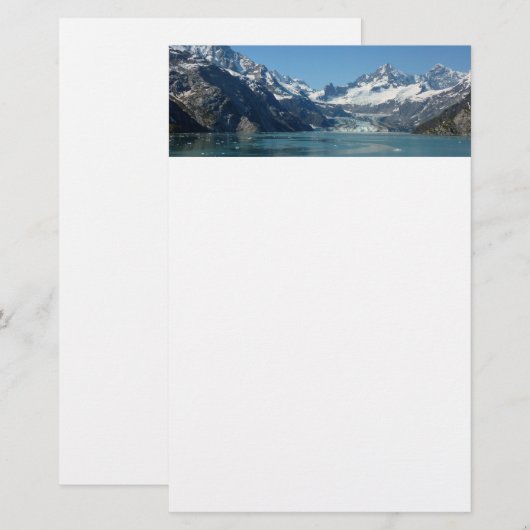 Glacier-Fed Waters van Alaska Briefpapier (Voorkant / Achterkant)