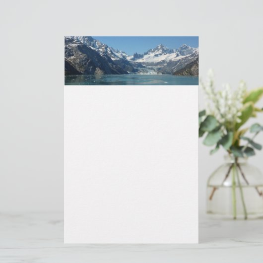Glacier-Fed Waters van Alaska Briefpapier (Staand voorkant)