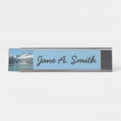 Glacier-Fed Waters van Alaska Bureau Naambordje (Voorkant)