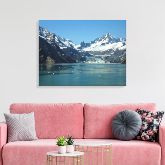 Glacier-Fed Waters van Alaska Canvas Afdruk (Insitu (Woonkamer))