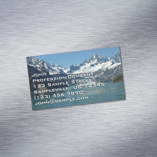 Glacier-Fed Waters van Alaska Magnetisch Visitekaartje (Voorbeeld)
