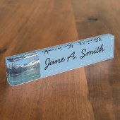 Glacier-Fed Waters van Alaska Naambordje (Zijkant)