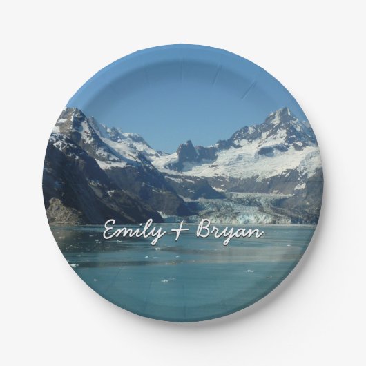 Glacier-Fed Waters van Alaska Papieren Bordje (Voorkant)