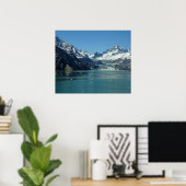 Glacier-Fed Waters van Alaska Poster (Thuiskantoor)
