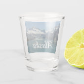 Glacier-Fed Waters van Alaska Shot Glas (Achterkant)