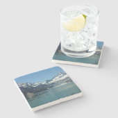 Glacier-Fed Waters van Alaska Stenen Onderzetter (Zijkant)