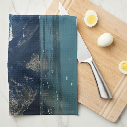 Glacier-Fed Waters van Alaska Theedoek (Quarter Fold)