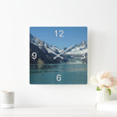 Glacier-Fed Waters van Alaska Vierkante Klok (Huis)