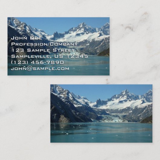 Glacier-Fed Waters van Alaska Visitekaartje (Voorkant / Achterkant)