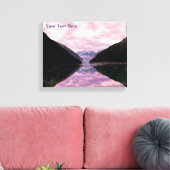 Glacier Fjord Canvas Afdruk (Insitu (Woonkamer))