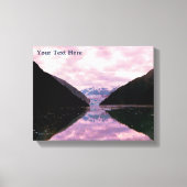 Glacier Fjord Canvas Afdruk (Voorkant)