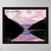 Glacier Fjord Poster (Voorkant)