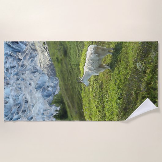 Glacier Geit - Strandlaken (Voorkant)