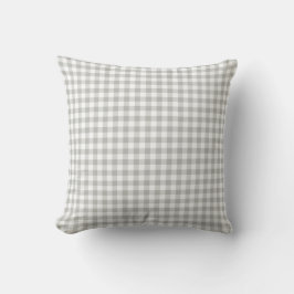 Glacier Gray Gingham Pattern Sierkussen
