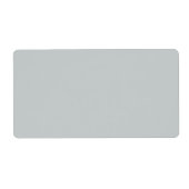 Glacier grijs Trend Color Background Etiket (Voorkant)