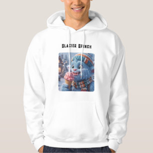 Glacier Grinch Mooie Winter Blauwe Monster Ijs Hoodie