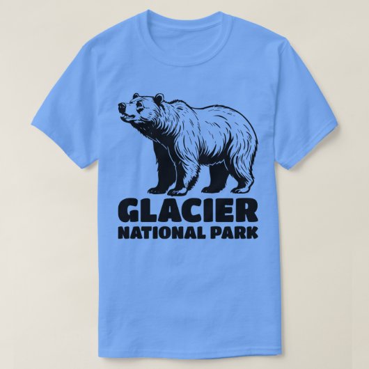 Glacier Grizzly Beer T-shirt (Design voorkant)