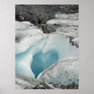 Glacier Heart Poster