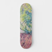 Glacier Ice Abstract Art Colorful Skateboard Deck (Voorkant)