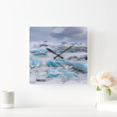 Glacier Ice landscape, IJsland Vierkante Klok (Huis)
