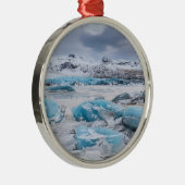 Glacier Ice-landschap, IJsland Metalen Ornament (Rechts)