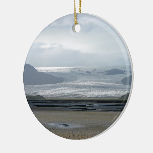 Glacier in het Nationaal Park Vatnajokull - IJslan Keramisch Ornament (Links)