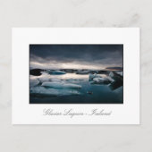 Glacier Lagoon, augustus 2009 #2c Sunset Briefkaart (Voorkant)