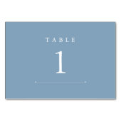 Glacier Lake gekleurd huwelijks tafelnummers (Voorkant)