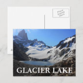 Glacier Lake nabar Mount Fitz Roy Briefkaart (Voorkant / Achterkant)