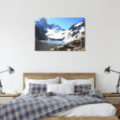 Glacier Lake nabar Mount Fitz Roy Canvas Afdruk (Insitu (Slaapkamer))