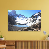 Glacier Lake nabar Mount Fitz Roy Canvas Afdruk (Insitu (Woonkamer))