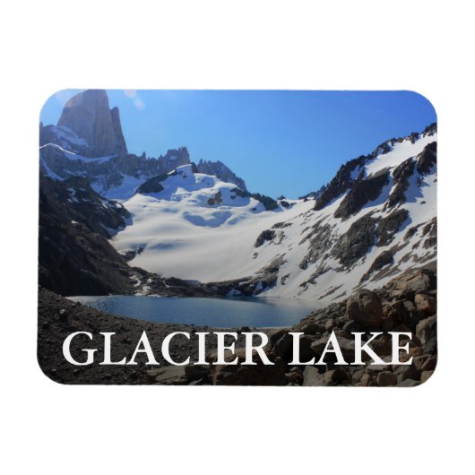 Glacier Lake nabar Mount Fitz Roy Magneet (Horizontaal)