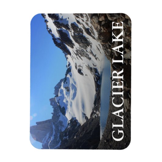 Glacier Lake nabar Mount Fitz Roy Magneet (Verticaal)