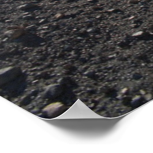 Glacier Lake nabar Mount Fitz Roy Poster (Hoek)