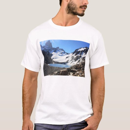 Glacier Lake nabar Mount Fitz Roy T-shirt (Voorkant)