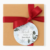 Glacier Leopard Print Pattern Ronde Sticker