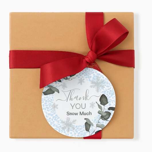 Glacier Leopard Print Pattern Ronde Sticker