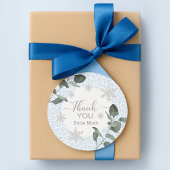 Glacier Leopard Print Pattern Ronde Sticker