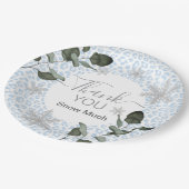 Glacier Luipaard Winter Papieren Bordje (Gekanteld)