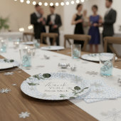 Glacier Luipaard Winter Papieren Bordje