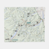 Glacier (Montana) kaart fleece blanket (Voorkant (Horizontaal))
