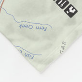 Glacier (Montana) kaart fleece blanket (Hoek)