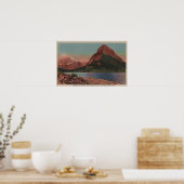 Glacier, MT - Uitzicht van Grinnell Mt. & Swiftcur Poster (Keuken)