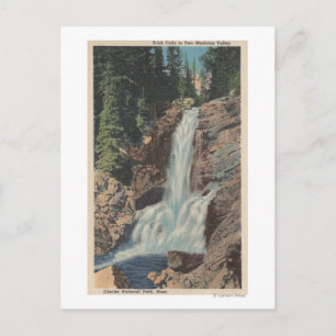 Glacier, MT - Uitzicht van Trick Herfsten & Medici Briefkaart