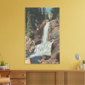 Glacier, MT - Uitzicht van Trick Herfsten & Medici Canvas Afdruk (Insitu (Woonkamer))