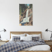 Glacier, MT - Uitzicht van Trick Herfsten & Medici Canvas Afdruk (Insitu (Slaapkamer))