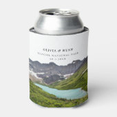 Glacier Nationaal Park Bruiloft Favor Custom Blikjeskoeler (Blikje Voorkant)