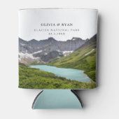 Glacier Nationaal Park Bruiloft Favor Custom Blikjeskoeler (Voorkant)