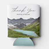 Glacier Nationaal Park Bruiloft Favor Custom Blikjeskoeler (Achterkant)