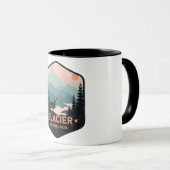 Glacier Nationaal Park Deer Mountains Gift Mok (Voorkant rechts)